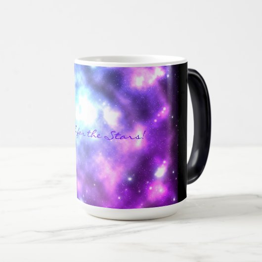 Bereik voor de sterren! Galaxy Coffee-Mok Magische Mok (Voorkant rechts)