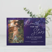 Bereik voor de Sterren - Galaxy Photo Afstuderen Kaart (Staand voorkant)