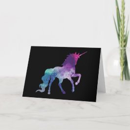 Bereik voor de sterren Galaxy Unicorn Design Kaart
