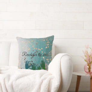 Bereik voor de sterren gooien de kussen