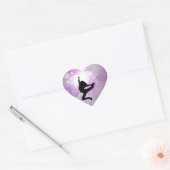 Bereik voor de sterren hart sticker (Envelop)