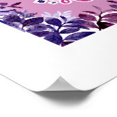 Bereik voor de sterren in Paarse kleur Poster (Hoek)