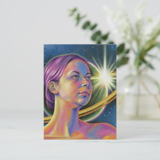 Bereik voor de sterren - Inspirerend Briefkaart (Staand voorkant)