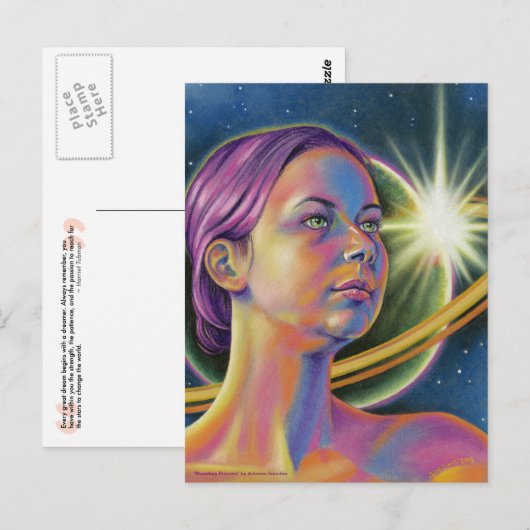 Bereik voor de sterren - Inspirerend Briefkaart (Voorkant / Achterkant)