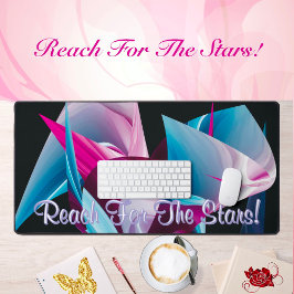 Bereik voor de sterren Motivatie Liquify Abstract Bureaumat