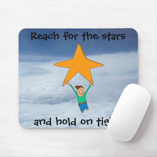 Bereik voor de sterren... muismat (Met muis)