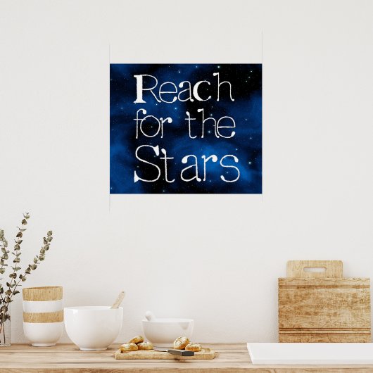 Bereik voor de sterren poster (Keuken)