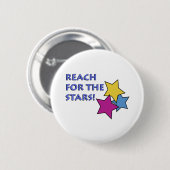 Bereik voor de sterren! ronde button 5,7 cm (Voorkant /achterkant)