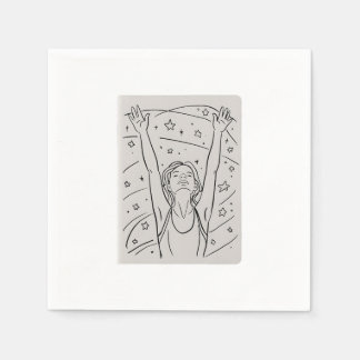 Bereik voor de sterren servet