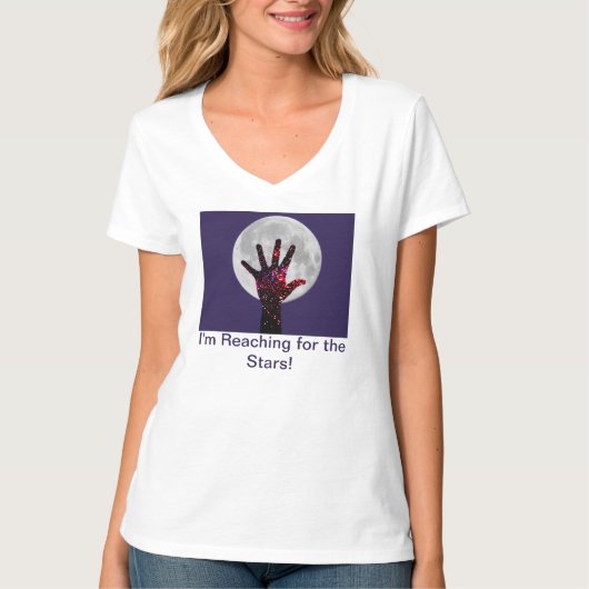 Bereik voor de sterren  t-shirt (Voorkant)