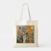 Bereik voor de toekomst – Solarpunk Canvas tas (Achterkant)