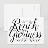 Bereik voor groottescalligrafie briefkaart (Voorkant / Achterkant)