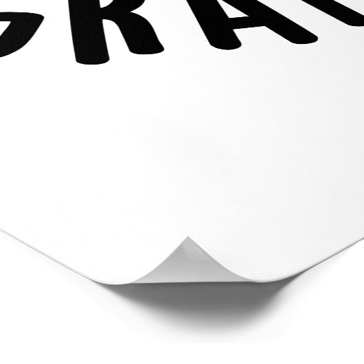 Bereik voor grotere dingen grappige kaas woordspel poster (Hoek)