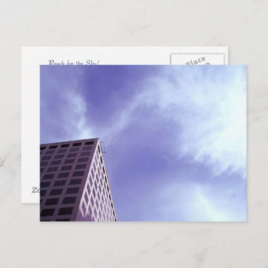 Bereik voor het Briefkaart van de Hemel (Voorkant / Achterkant)