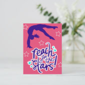 Bereik voor het Tumbling van de Gymnastiek van de  Briefkaart (Staand voorkant)