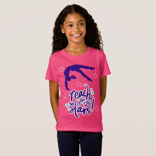 Bereik voor het Tumbling van de Gymnastiek van de  T-shirt (Voorkant volledig)