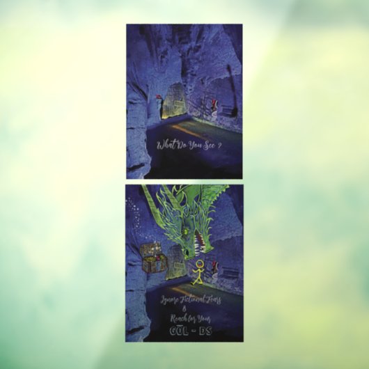 Bereik voor uw doelen Window Cling Raamsticker (Vel 3)