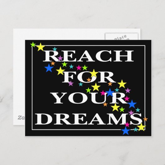 Bereik voor Uw Dromen Briefkaart (Voorkant / Achterkant)