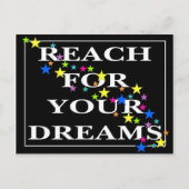 Bereik voor Uw Dromen Briefkaart (Voorkant)