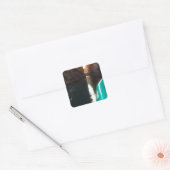 bereikbare schoudervlotten vierkante sticker (Envelop)