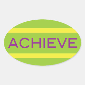Bereiken - Inspiratie Workout en Fitness Ovale Sticker