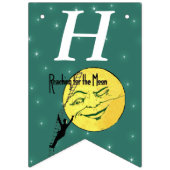 Bereiken voor Moon Birthday Man Climbing Ladder Vlaggetjes (Eerste vlag)