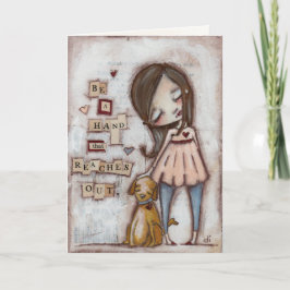 Bereikend Hand - Wenskaart Bedankkaart