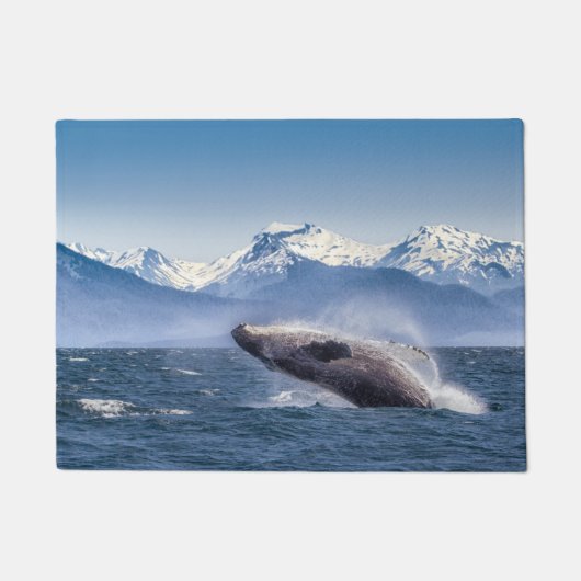 Bereikende hoefijzerwalvis in Alaska Deurmat (Voorkant)