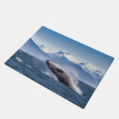 Bereikende hoefijzerwalvis in Alaska Deurmat (Schuin)
