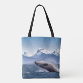 Bereikende hoefijzerwalvis in Alaska Tote Bag (Achterkant)