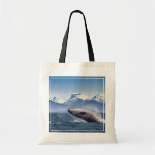 Bereikende hoefijzerwalvis in Alaska Tote Bag