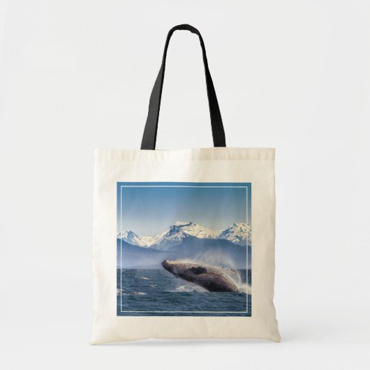 Bereikende hoefijzerwalvis in Alaska Tote Bag (Voorkant)