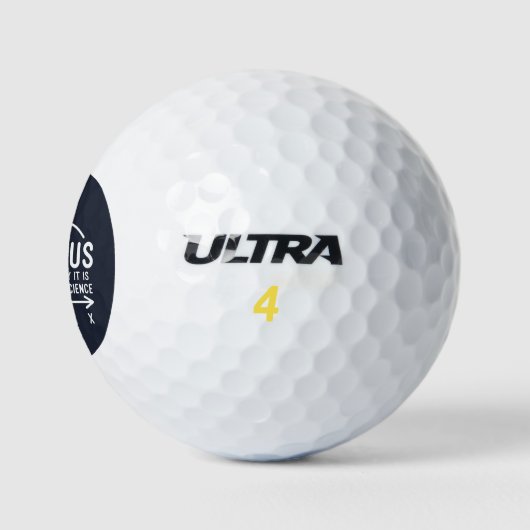 Bereken eigenlijk de Wiskunde van de Rocket Scienc Golfballen (Logo)