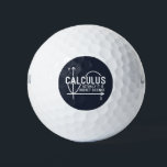 Bereken eigenlijk de Wiskunde van de Rocket Scienc Golfballen<br><div class="desc">Grappige Wiskunde science school nerd ontwerp voor elke wiskunde genie of geek met een goed gevoel voor humor. Het grappige gezegde is "Calculus - Eigenlijk is het Rocket Science" met een x-naar-y-as grafiek</div>