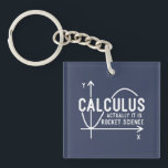 Bereken eigenlijk de Wiskunde van de Rocket Scienc Sleutelhanger<br><div class="desc">Grappige Wiskunde science school nerd sleutelhanger voor elke wiskunde genie of geek met een goed gevoel voor humor. Het grappige gezegde is "Calculus - Eigenlijk is het Rocket Science" met een x tot y-as grafiek</div>