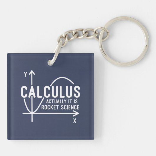 Bereken eigenlijk de Wiskunde van de Rocket Scienc Sleutelhanger (Achterkant)