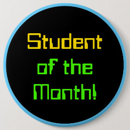 Berekend als 'student van de maand' Knoop Ronde Button 6,0 Cm