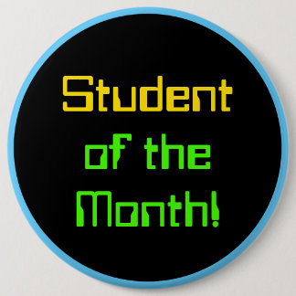 Berekend als 'student van de maand' Knoop Ronde Button 6,0 Cm