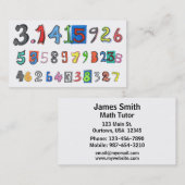 Berekende kleurrijke Pi Visitekaartje (Voorkant / Achterkant)