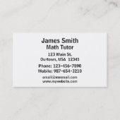 Berekende kleurrijke Pi Visitekaartje (Achterkant)