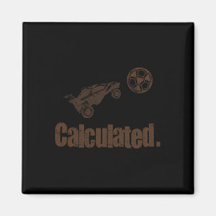 Berekende Vintage Retro Raket Voetbal Rc Auto  Magneet