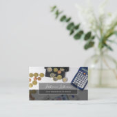 Berekening van belastingaccountants en financiële visitekaartje (Staand voorkant)