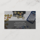 Berekening van belastingaccountants en financiële visitekaartje (Achterkant)