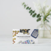 Berekening van belastingaccountants en financiële visitekaartje (Staand voorkant)