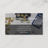 Berekening van belastingaccountants en financiële visitekaartje (Achterkant)