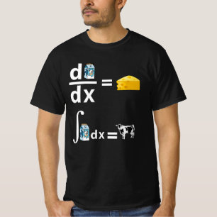 Berekening van de kaas   Funny Science Wiskunde T-shirt