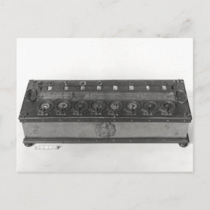 Berekening van de uitgevonden machine briefkaart