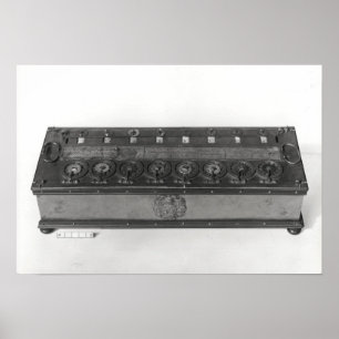 Berekening van de uitgevonden machine poster