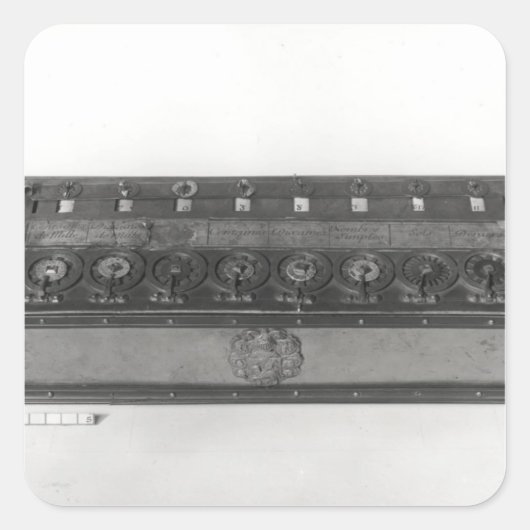Berekening van de uitgevonden machine vierkante sticker (Voorkant)