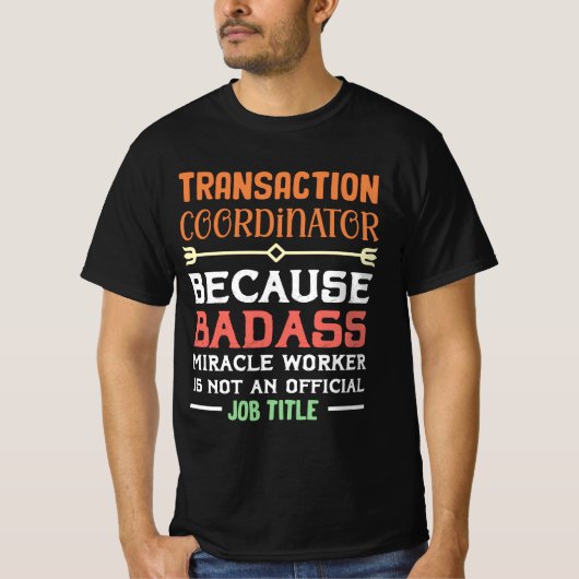 Berekening voor transactiecoördinator t-shirt (Voorkant)